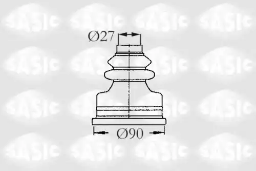 к-кт пыльника ШРУСа внутреннего! Citroen Jumper/XM all 91> 2873773 SASIC
