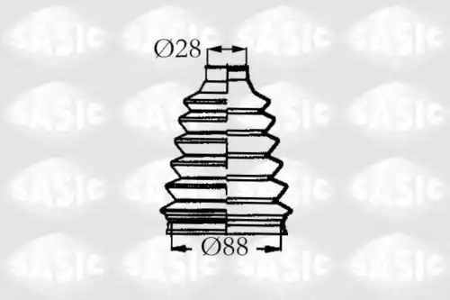 к-кт пыльника ШРУСа наружного! Renault Megan 2.0 16V/1.9TDi 95> 4003455 SASIC