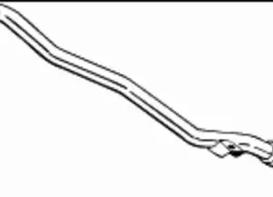 глушитель задняя часть! Ford Maverickk, Nissan Terrano 2.4 4WD 93-99 278-549 BOSAL