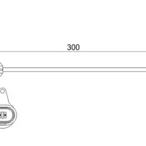 Датчик тормозных колодок BOSCH 1 987 474 505 электронный