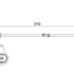 Датчик тормозных колодок BOSCH 1 987 474 506 электронный