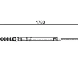 Трос ручного тормоза BOSCH 1 987 482 458
