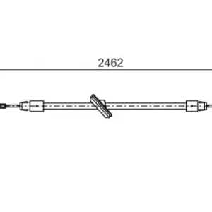 Трос ручного тормоза BOSCH 1 987 482 381