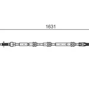 Трос ручного тормоза BOSCH 1 987 482 376