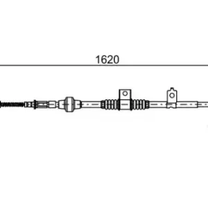 Трос ручного тормоза BOSCH 1 987 482 521