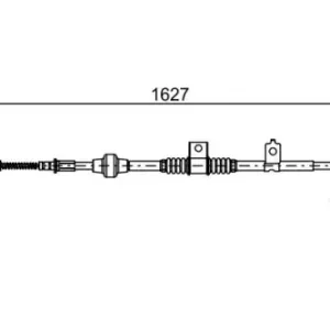 Трос ручного тормоза BOSCH 1 987 482 518