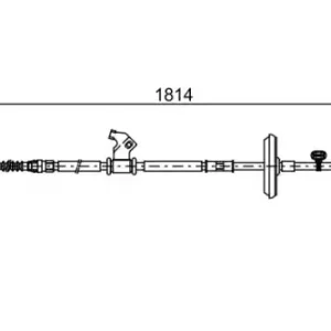 Трос ручного тормоза BOSCH 1 987 482 502