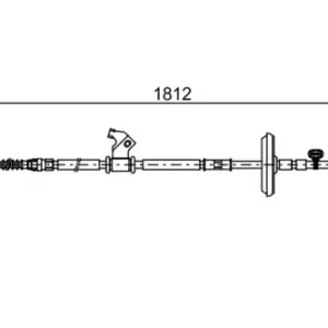 Трос ручного тормоза BOSCH 1 987 482 503