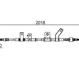 Трос ручного тормоза BOSCH 1 987 482 516