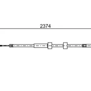 Трос ручного тормоза BOSCH 1 987 482 499