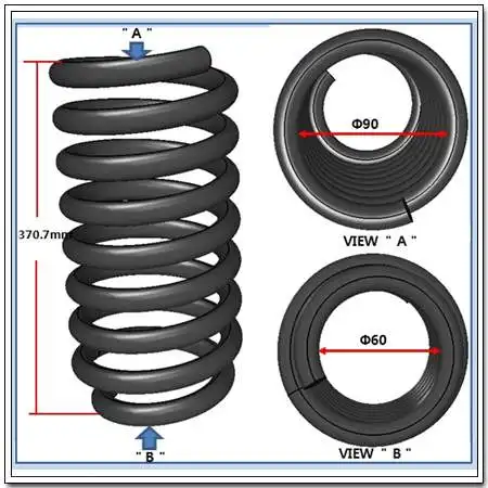 пружина подвески передняя! SsangYong Actyon Sports 4432432001