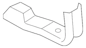Накладка подкрылка правого переднего (BP4M-56-310B) MAZDA