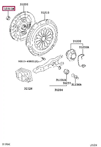 Подшипник выжимной сцепления TOYOTA / LEXUS 90363-T0006