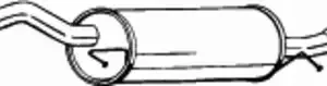 глушитель задняя часть! Audi A4 1.9TDi 95-01 282-365 BOSAL