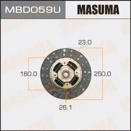 Диск сцепления MASUMA MBD059U