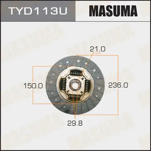 Диск сцепления MASUMA TYD113U