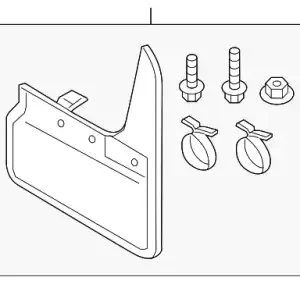 БРЫЗГОВИКИ ПЕРЕДНИЕ Q7 2016-, S-LINE, VOTEX 4M0075116 VAG