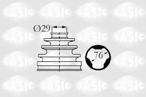 к-кт пыльника ШРУСа внутреннего! Citroen Xsara/Berlingo 1.1-2.0HDi 96> 2873883 SASIC