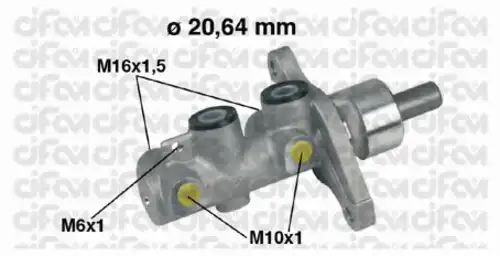 [5851002000] !гл. торм. цил. Hyundai Atos 1.0 12V 98> 202-346 CIFAM