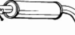 глушитель средняя часть! Audi A3 1.6, VW Golf 1.4/1.6/i/1.9SDi 96> 105-109 BOSAL