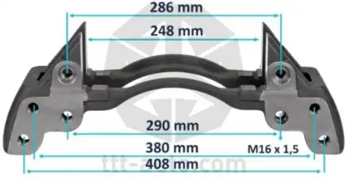 держатель скобы диск. тормоза ! 6отв. правый 22,5' Knorr SB7/SN7, ZF/MB 20218 TTT