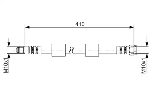 шланг торм. пер. BMW E39 2.0-4.0/2.0D-3.0D 95-04 L=440 1 987 476 650 BOSCH