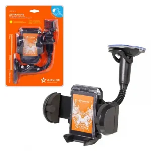 держатель для телефона/навигатора! на лобовое стекло на длинной штанге AMS-U-04 AIRLINE