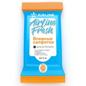 Влажные салфетки салон авто фары AIRLINE AN-S-01 20 шт.