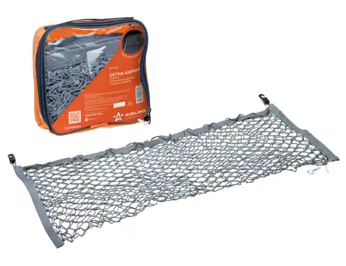 сетка карман 45x90 см (2 пластиковых крючка, 2 крючка-самореза)! AS-S-02 AIRLINE