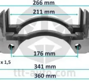 держатель скобы диск. тормоза! 6отв. 19.5' KnorrSB6, SN6, MB Atego 20223 TTT