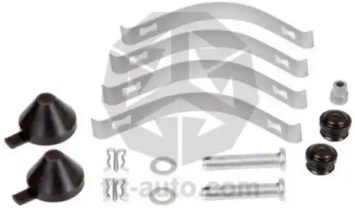 р/к дискового тормоза! пластины4+палец2+шайба2+шплинт2+гайка1+пыльник4 Scania P/R-Serie 17641 TTT