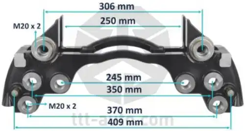 держатель скобы диск. тормоза !6отв. 22,5' Meritor D Duco Volvo FH/FM 20315 TTT