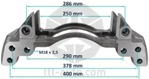 держатель скобы диск. тормоза! 6отв. 22.5' Knorr  SB7/SN7, DAF 55/65/75/85/95/105CF/LF/XF 20241 TTT