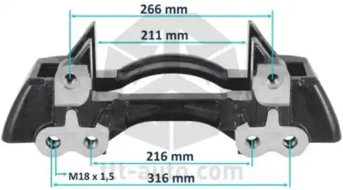держатель скобы диск. тормоза! 4отв. 22,5' KnorrSK7, SAF 20209 TTT