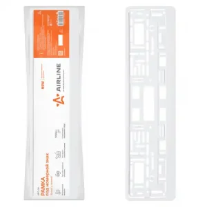 рамка под номерной знак! 'белая' AFC-04 AIRLINE