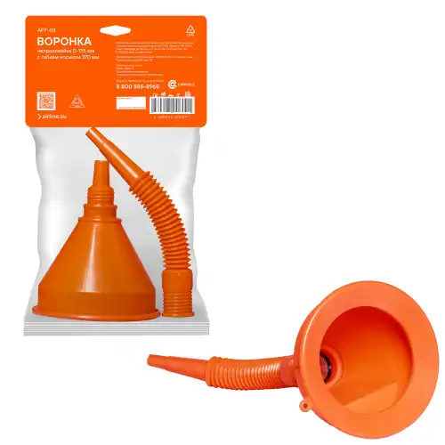 Воронка для топлива AIRLINE APF-02 пластик с сеткой разборная 370 мм