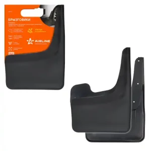 брызговики универсальные !2шт., с крепежом, большие, черные AMF-02 AIRLINE