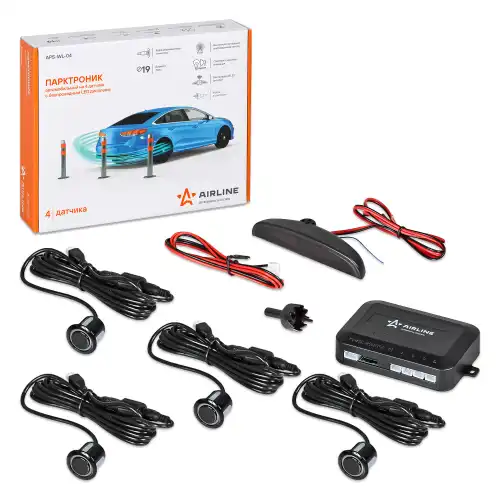 парковочный радар! 4 датчика, беспроводной ЖК экран APS-WL-04 AIRLINE