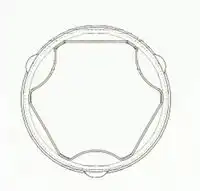 пыльник ШРУСа внутренний к-кт!Landrover Freelander 1.8-2.5i/2.0D 98-06 305636 LOBRO