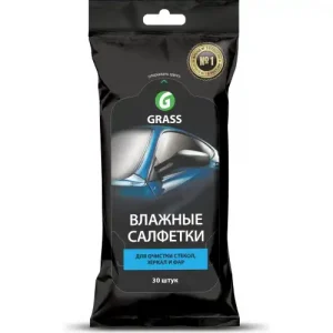 Влажные салфетки стекло фары GRASS IT-0313 30 шт.