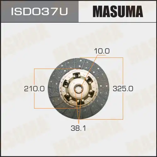 Диск сцепления MASUMA ISD037U