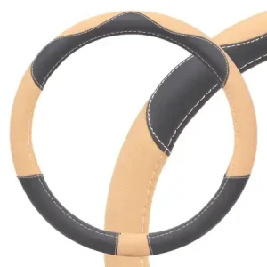 Чехол на руль AIRLINE AWC-CM-07M экокожа алькантара размер M 37-39 см