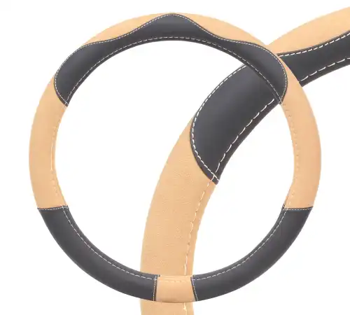 Чехол на руль AIRLINE AWC-CM-07M экокожа алькантара размер M 37-39 см