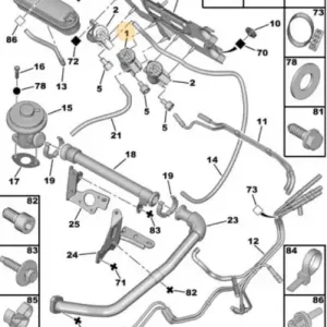 Клапан рециркуляции картерных газов PSA 1628 LQ