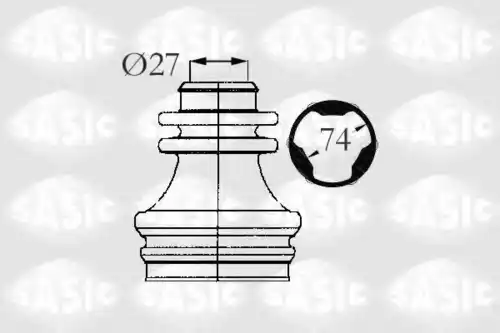 к-кт пыльника ШРУСа внутреннего правого! Renault Clio/Laguna 1.2-2.0 95> 4003472 SASIC