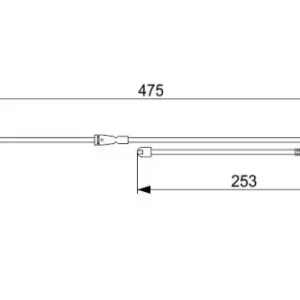 Датчик тормозных колодок BOSCH 1 987 473 548 электронный