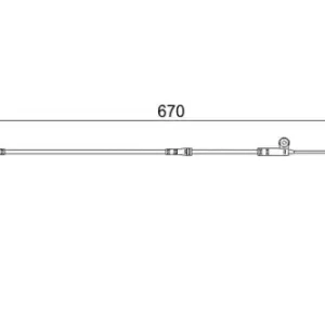 Датчик тормозных колодок BOSCH 1 987 473 002 электронный