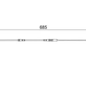 Датчик тормозных колодок BOSCH 1 987 473 003 электронный
