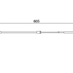 Датчик тормозных колодок BOSCH 1 987 474 943 электронный
