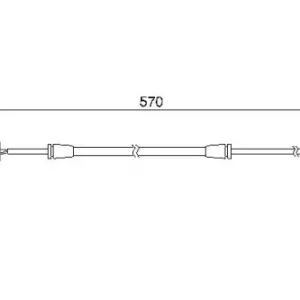 Датчик тормозных колодок BOSCH 1 987 474 954 электронный